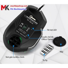 Chuột game Aoyeah G808 hỗ trợ Macro PUBG ghim tâm
