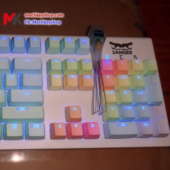 Set keycap rainbow chất liệu pbt, xuyên led 104 phím Fullbox