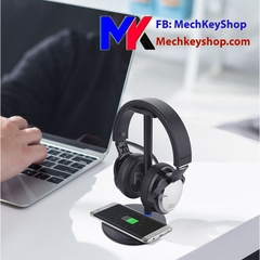 GIÁ TREO TAI NGHE KIM LOẠI NEW BEE KIÊM SẠC KHÔNG DÂY