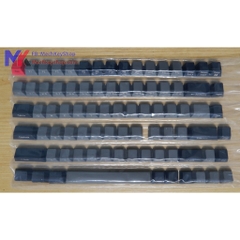 Bộ keycap Keycool 84 phím thick PBT Black - Grey Ninja