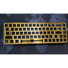 Bộ vỏ màu smoke (đen trong) và plate đồng cho bàn phím cơ NJ68