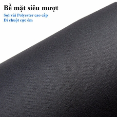 Mousepad, miếng lótchuột đen, viền đen cỡ 60x30 cm