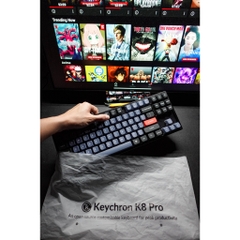 Bàn phím cơ Keychron K8 Pro chính hãng mạch xuôi - Hỗ trợ QMK/VIA