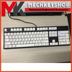 Bộ keycap BOW White Minimalist Cherry profile thick PBT cho bàn phím cơ