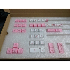 Bộ nút Keycap Sakura hoa anh đào 104+9 phím Thick PBT Dye Sub