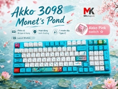 Bàn Phím Cơ Akko 3098 Monet's Pond (2nd) - Akko Pink Switch | MKShop
