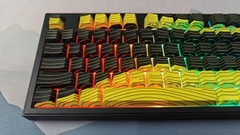 Bàn Phím Cơ Akko 5098B Black Gold (Cũ) - Vẻ Đẹp Quyền Lực, Keycap Side Print Xuyên LED | MKShop