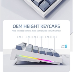 Bàn Phím Cơ Attack Shark K86 RGB, 3 Modes , Có màn Hình, Núm Vặn, Hotswap 5 pin