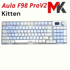 Bàn Phím Cơ Aula F98 Pro V2 - 95 Phím, 3 Chế Độ Kết Nối, LED RGB, Silent Switch | MKShop