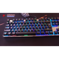 Bàn phím cơ Aula F2012 led RGB, blue switch - Bảo hành 3 tháng
