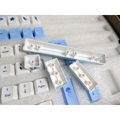 Bộ Keycap chim cánh cụt 104+9 phím PBT in Dye Sub