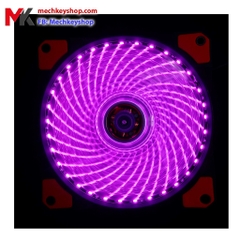 Quạt máy tính Led 5 màu, đơn màu 12cm 33 bóng