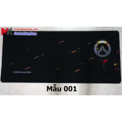 Tấm lót chuột cỡ 90*40 cm dày 4mm, hình logo Overwatch