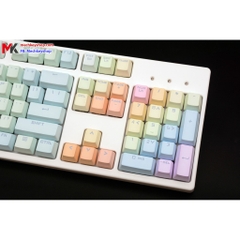 Set keycap rainbow chất liệu pbt, xuyên led 104 phím Fullbox