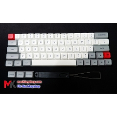 Bộ keycap dùng cho bàn phím cơ GK64s GK64, trắng phối xám