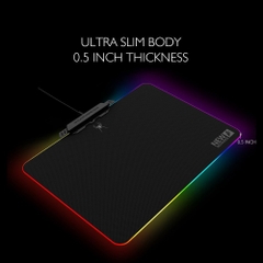 Tấm lót chuột RGB mặt vải cloth êm không lo mòn feet chuột (Baboon King RGB E-sports Mouse Pad), 1st Player New Invader