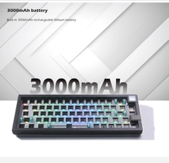Kit bàn phím cơ Zuoya GMK67S không dây 3 mode keymap VIA RGB hotswap mạch xuôi