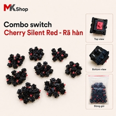 Switch Cherry Silent Red (Rã Hàn) - Chân Sạch Đẹp, Gõ Siêu Êm | MKShop