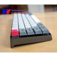 Bàn phím cơ GK64 - Case nhôm nguyên khối, Led RGB/ nháy theo nhạc, Gateron Switch, hot swap, Driver