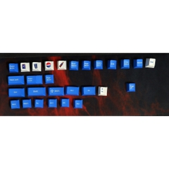 Bộ keycap PBT 132 nút thick PBT in Dye Sub Cherry profile chủ đề Pepsi