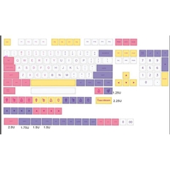 Bộ keycap XDA Ice Cream cho bàn phím cơ, 144 nút thick PBT in dyesub