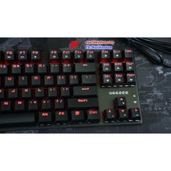 Bàn phím cơ Geezer GS4 led RGB, blue switch - Bảo hành 2 năm