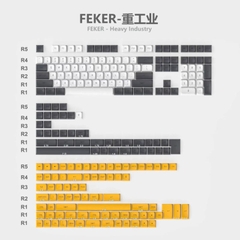 Bộ nút keycap FEKER OLIVIA SHOKO 8008 Heavy Industry PBT double shot CSA Profile