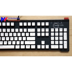 Bộ Keycap Pudding màu trắng 104 phím, chất liệu PBT - KHÔNG xuyên LED