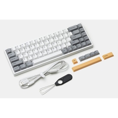 Bộ keycap NJ68 White Grey tháo phím