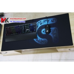 [Ảnh thật] Tấm lót chuột cỡ 90*40 cm dày 4mm, hình Logitech