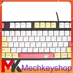 Bộ keycap Inu Shiba hồng thick PBT cherry profile 128 nút
