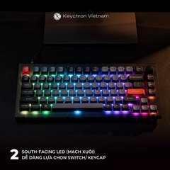 Bộ kit bàn phím cơ Keychron V1 QMK / VIA - BH 12 tháng chính hãng