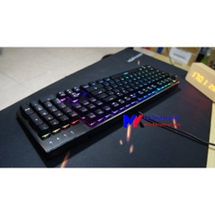 Bàn phím cơ MK K001s, Switch GATERON quang học, RGB, LED nháy theo nhạc, Driver tiếng anh, chống nước