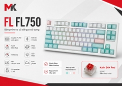 Bàn Phím Cơ FL-Esports FL750 3 Mode (Cũ) - Switch Kailh BOX Red, Keycap Marshmallow | MKShop