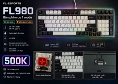 Bàn Phím Cơ FL-Esports FL980 (cũ) - 1 Mode, Switch Kailh Box Red | MKShop