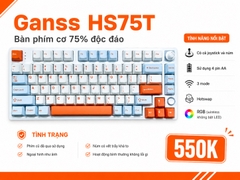 Bàn Phím Cơ Ganss HS75T (đã qua sử dụng) - Joystick Độc Đáo, 3 Mode, Pin AA | MKShop