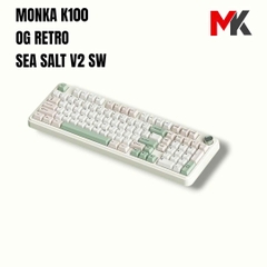 Bàn phím cơ Monka K100 Full Size, Đa Kết Nối, Pin 8000mAh | MKShop