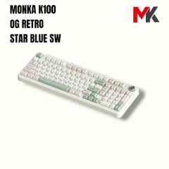 Bàn phím cơ Monka K100 Full Size, Đa Kết Nối, Pin 8000mAh | MKShop