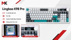 Bàn Phím Cơ Lingbao K98 Pro (Cũ 97%) - Màn Hình, Núm Xoay, Pin 10K | MKShop