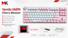 Bàn Phím Cơ Varmilo VA87M Cherry Blossom (Cũ) - TKL, Cherry Red | MKShop