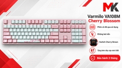 Bàn Phím Cơ Varmilo VA108M Cherry Blossom (Cũ 80%) - Fullsize, Cherry Brown | MKShop