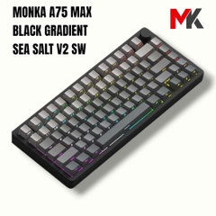 Monka A75 Max - Bàn Phím Cơ 75% Cao Cấp, Nhôm CNC, 3 Chế Độ Kết Nối, QMK VIA | MKShop