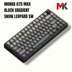 Monka A75 Max - Bàn Phím Cơ 75% Cao Cấp, Nhôm CNC, 3 Chế Độ Kết Nối, QMK VIA | MKShop