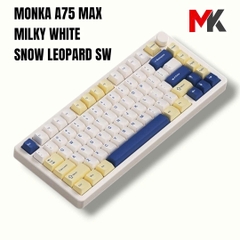 Monka A75 Max - Bàn Phím Cơ 75% Cao Cấp, Nhôm CNC, 3 Chế Độ Kết Nối, QMK VIA | MKShop