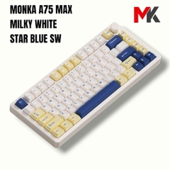 Monka A75 Max - Bàn Phím Cơ 75% Cao Cấp, Nhôm CNC, 3 Chế Độ Kết Nối, QMK VIA | MKShop