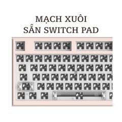 Bộ Kit bàn phím cơ FL-Esports MK750 3 Mode Mạch xuôi Bluetooth / Wireless / Hotswap / Led RGB