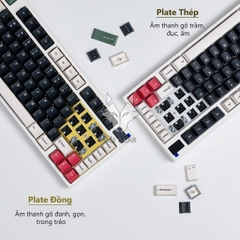 Bàn phím cơ không dây Keydous NJ81 | MẠCH XUÔI | HOTSWAP Led RGB | Type C | Bluetooth 5.0 | Wireless 2.4G
