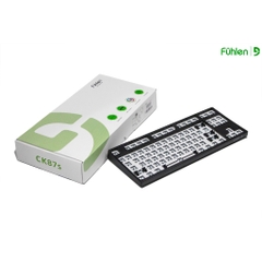 Kit bàn phím cơ custom Fuhlen CK87S (hotswap XUÔI, sandwich mount, RGB)