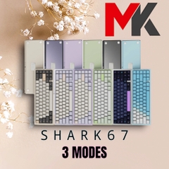 Kit bàn phím cơ Shark67 nhôm CNC kết nối không dây 3 chế độ