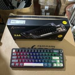 Bàn Phím Cơ Không Dây Attack Shark X66 - 3 Chế Độ Kết Nối, LED RGB, Hot-Swappable | MKShop